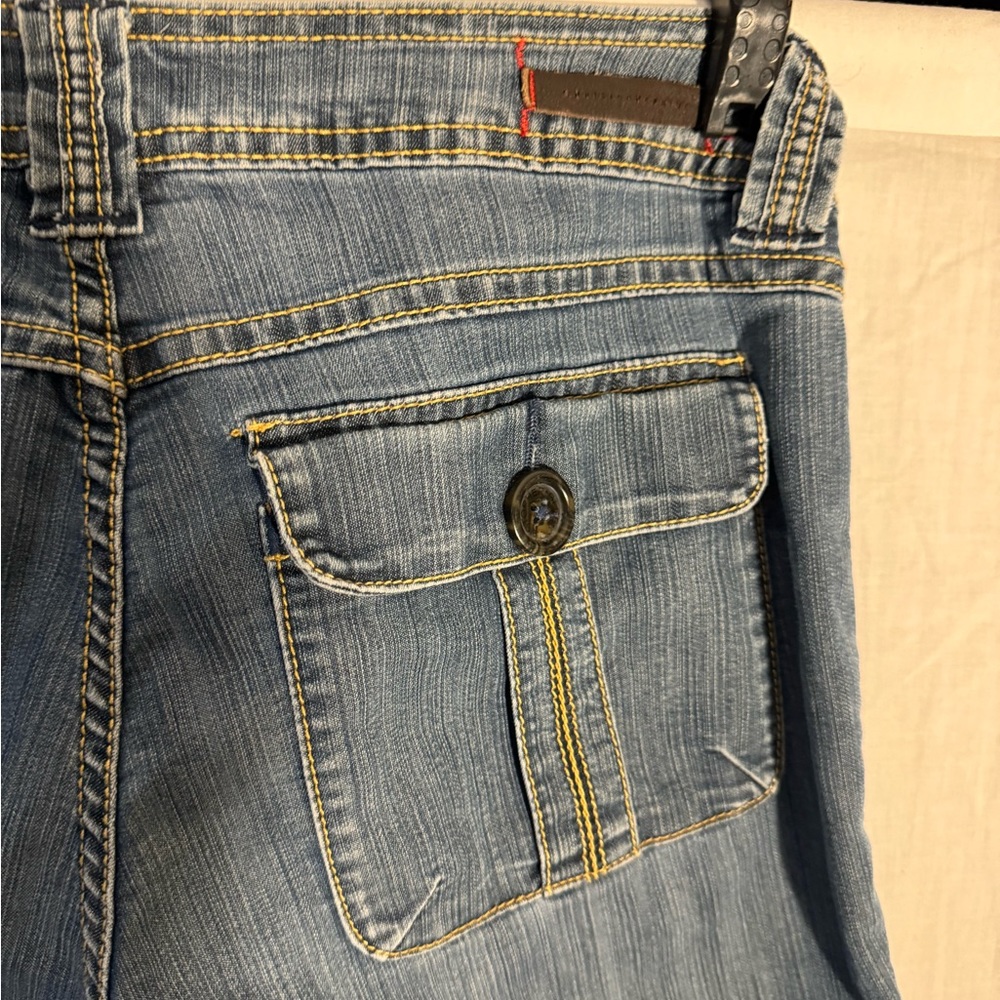 Christopher Blue Jean capris size 12. Dark‎ wash multiple pockets - Picture 5 of 11